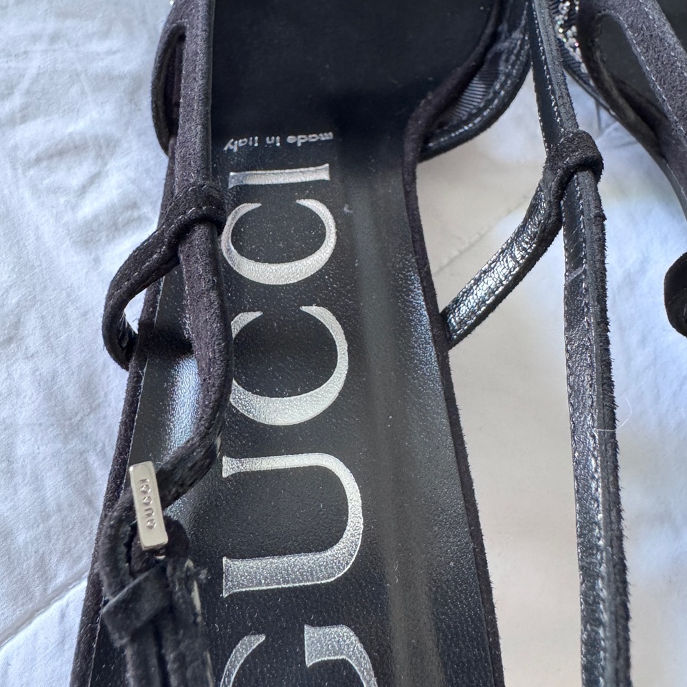 Gucci Women's GG Crystal Slingback Pump - Size 38.5 IT/ 8.5US - Picture 7 of 16